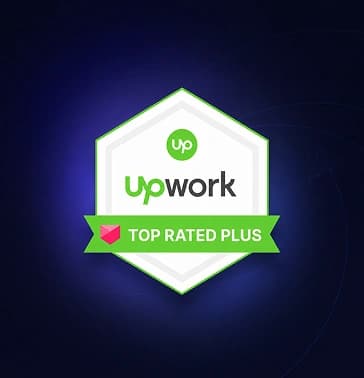 Top Rated Plus on Upwork award